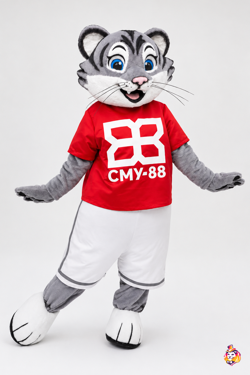 Ростовая кукла Спортивный серый кот