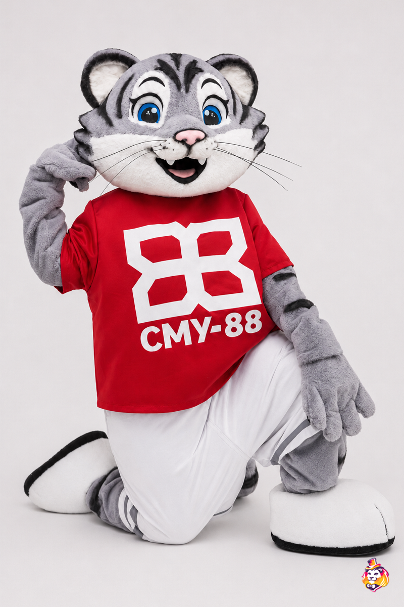 Ростовая кукла Спортивный серый кот